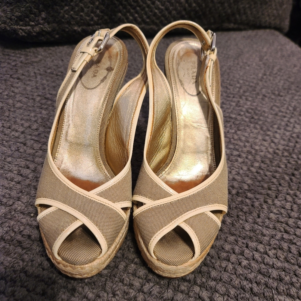 Prada wedges